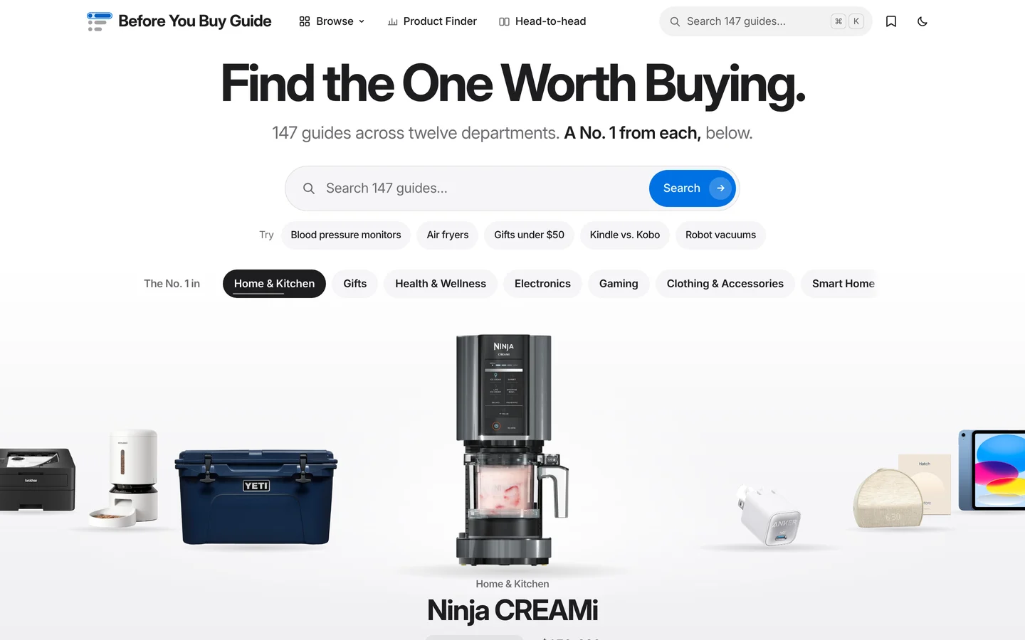 The beforeyoubuyguide.com home page at laptop size, 28 October 2026.